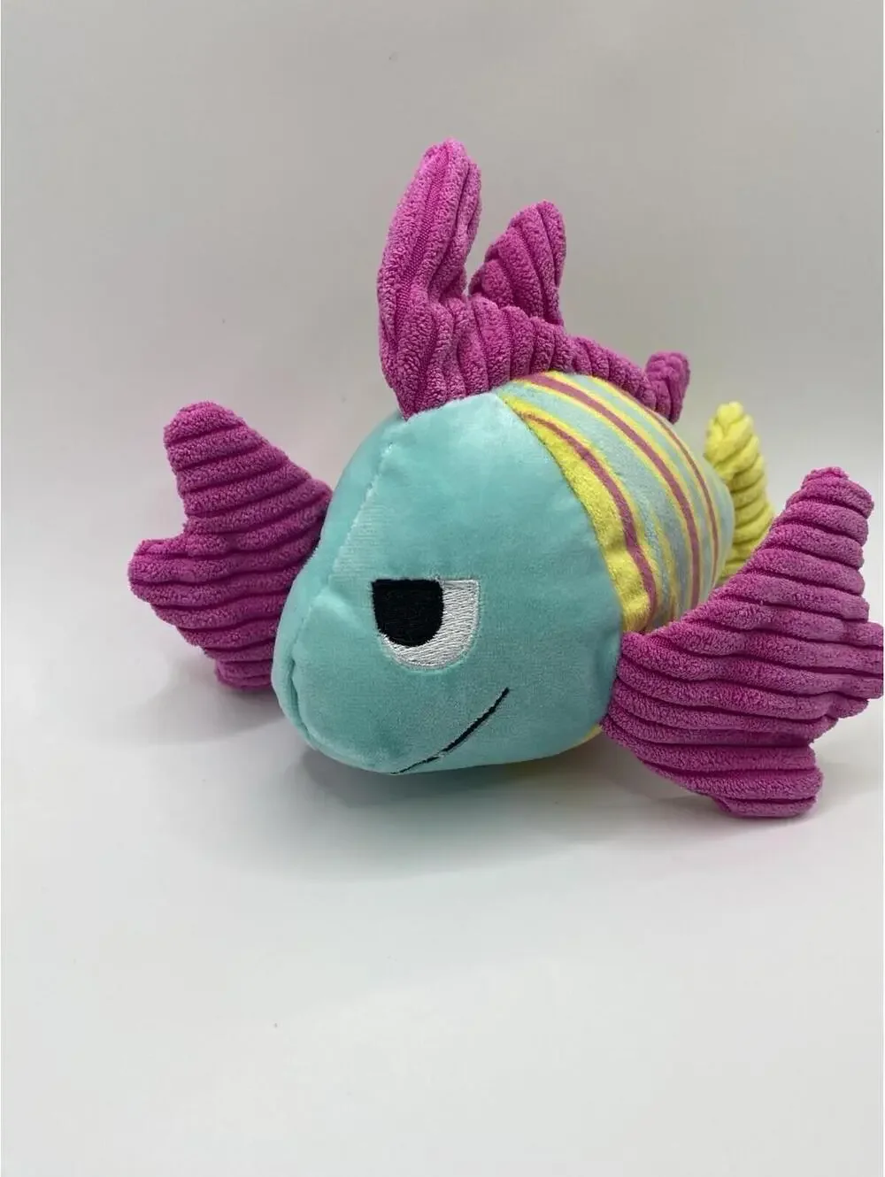 Bark Box Dog Toy Large Lion Fish Larry Coral Ruff Crinkle Squeaker BarkBox